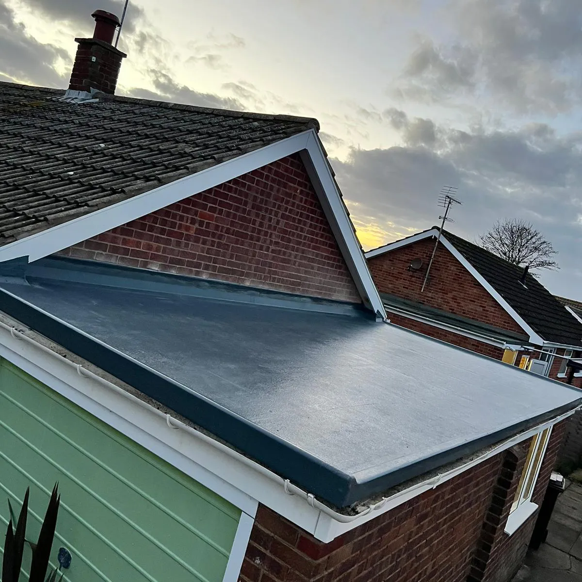flat roof grey